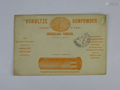 A GB 1898 Schulze Gunpowder Advertising Envelope from London to Stirling.