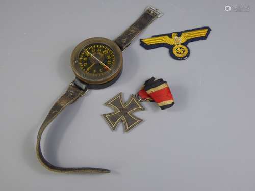 WWII German Luftwaffe Pilots  Armband Compass stamped Baurmuster  AK 39