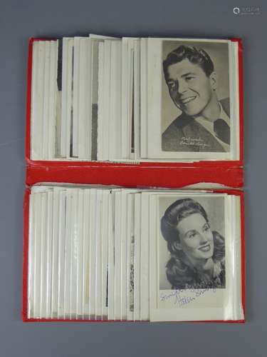 A Collection of Vintage Photographs Autographed by Various Film Stars