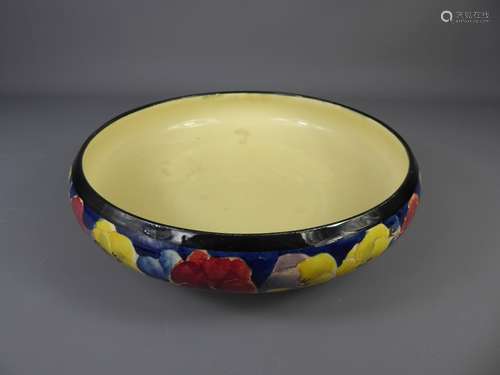 A Royal Doulton Pansy Pattern Fruit Bowl