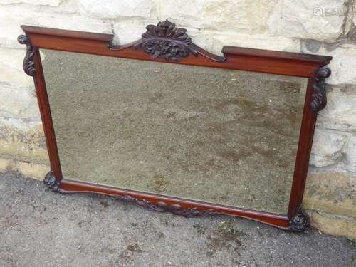 A Mahogany Framed Edwardian Hall Mirror