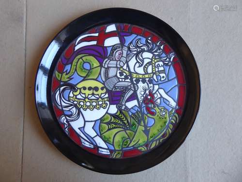 Limited Edition Poole Pottery Medieval 'St George and the Dragon' Charger