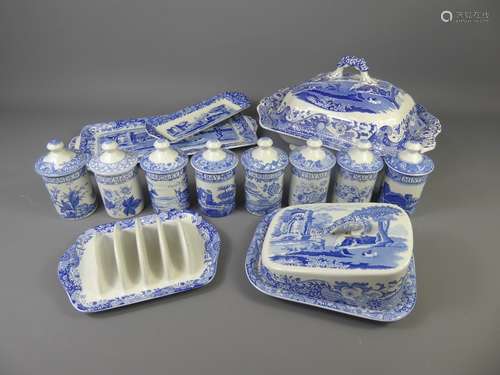 A Collection of Spode Blue and White 