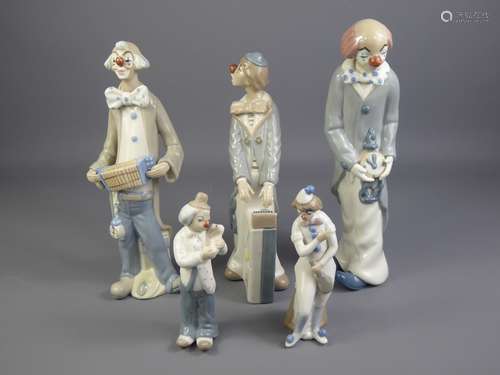 Five Cascades Porcelain Clowns