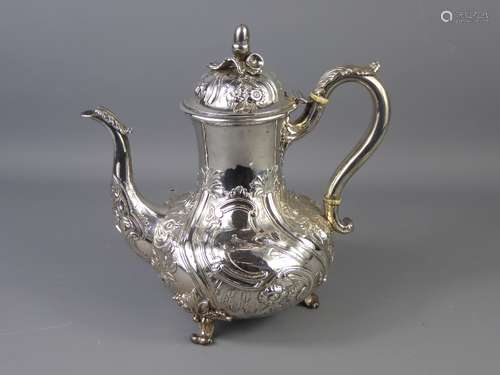 An Ornate Late Georgian Silver Coffee Pot