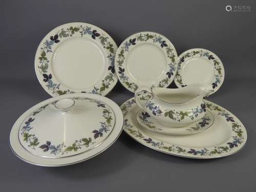 A Royal Doulton 'Burgundy' Dinner Service