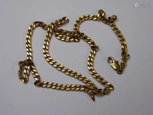 A 9ct Yellow Gold Curb Link Neck Chain