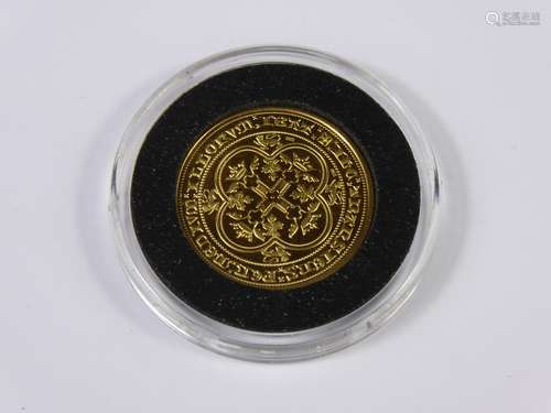 Millionaires Collection Limited Edition Double-Leopard Gold 91.6% Yellow Gold Coin.