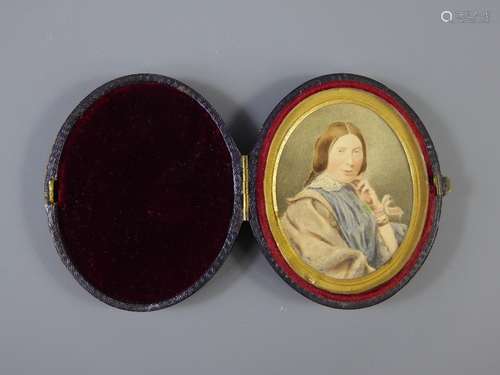 A 19th Century Oval Portrait Miniature