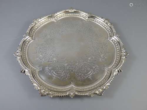 A Victorian Silver Salver