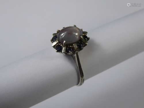 Antique Silver Star Sapphire Ring