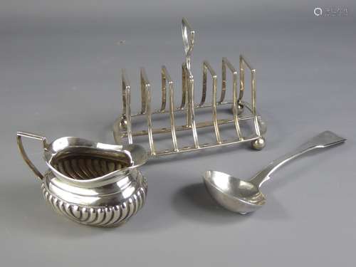 A Victorian Silver Toast Rack