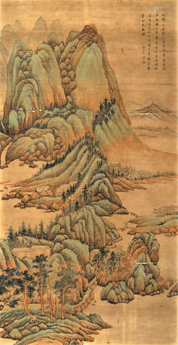 余集（1738～1823） 山水 立轴 纸本