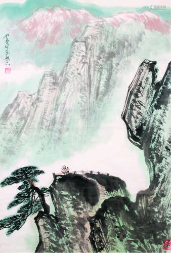 张登堂（b.1944） 山水 软片 纸本
