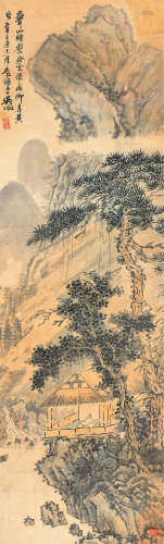 吴征（1918～2010） 山居图 镜片 纸本