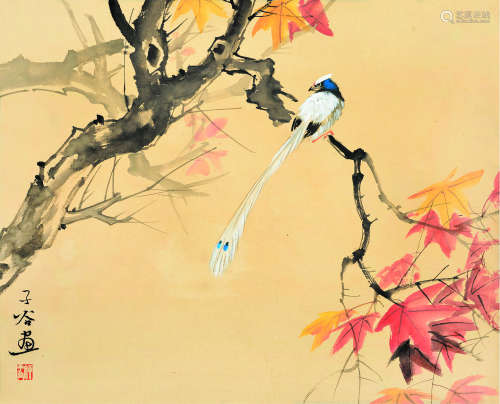 柳子谷（1901～1986） 花鸟 立轴 纸本