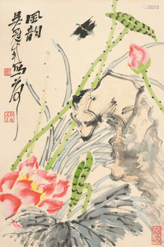 吴冠南（b.1950） 风韵 立轴 纸本