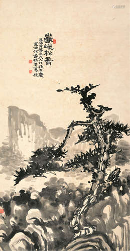 何遂（1888～1968） 山水 立轴 纸本