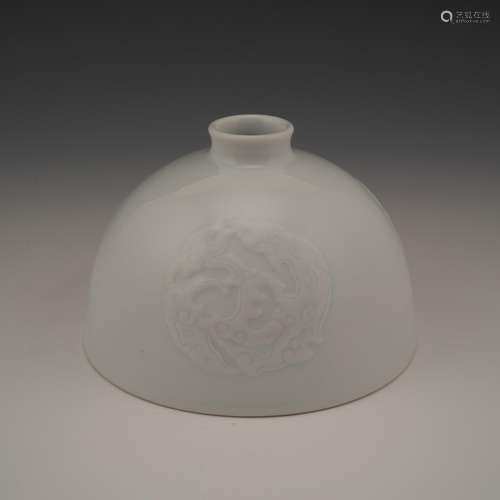 KANGXI DRAGON MEDALION PORCELAIN WATER POT