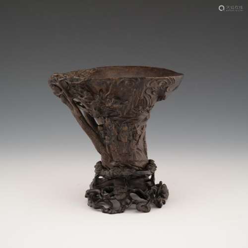 18/19TH C CHINESE CHENXIANG LIBATION CUP