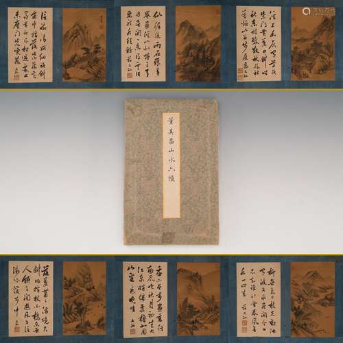 16/17TH C MING DYNASTY, DONG QICHANG PAINTING & CALLIGRAPHY