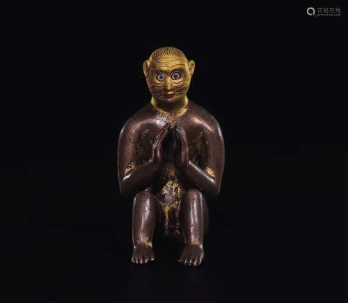 16世纪 铜鎏金猴