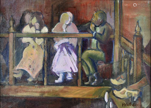 20th Century, Marjorie Heather (1905-1989), oil on canvas, Watermill Theatre Newbury, signed lower