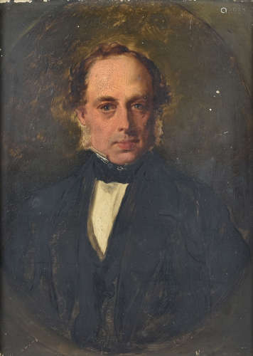 John Knight, 1803-1846, oil on board, three quarter portrait Thomas Palmer, unsigned, labels