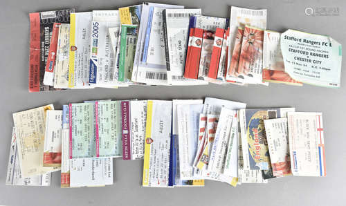 A collection of football ticket stubs, mostly for Sunderland including some England matches, FA