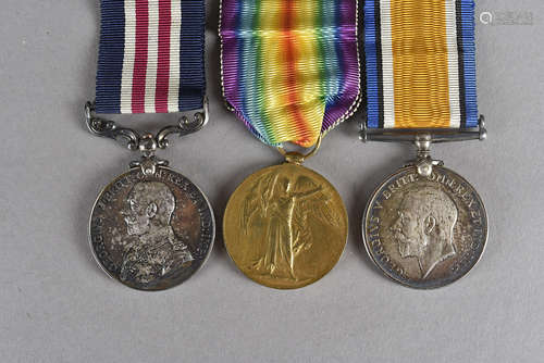 A WWI MM group, comprising a George V Military medal, awarded to 203771 L.CPL W.W.STRATTON. 1/4 R.