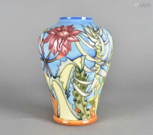 A Moorcroft pottery baluster vase, tube-lined Arizona pattern, printed and impressed factory marks
