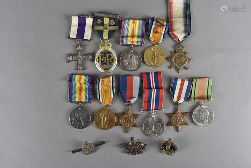 A WWII Military Cross medal group, awarded to CAPT.S.H.STROUD, comprising military cross dated