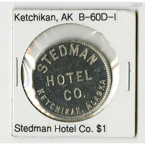 Stedman Hotel Co., Ketchikan. Trade Token