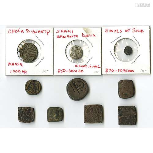 Assortment of Earlier India Coins.