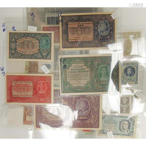 Assorted Eastern European Issuers, 1910s-1960s, Group of 41 Issued Notes.