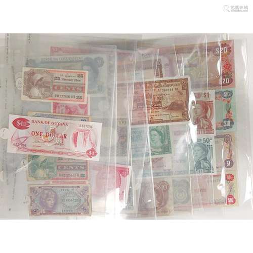 Assorted Worldwide Issuers, 1940s-1980s, Group of 38 Issued Notes.