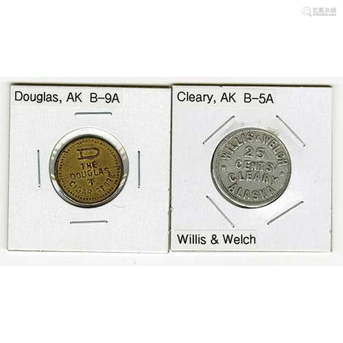 Douglas and Cleary, Pair of Trade Tokens