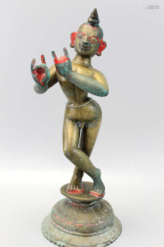 Antique Indian bronze statue.