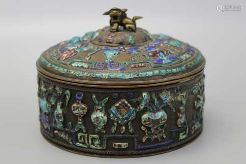 Antique Chinese enameled box.