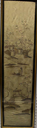 Chinese embroidery panel