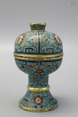 Chinese cloisonne box.