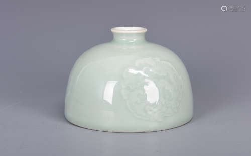 Chinese celadon porcelain washer, Kangxi mark.