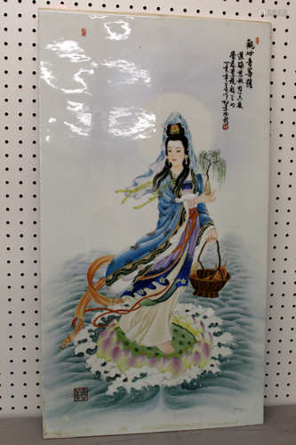 Chinese porcelain panel