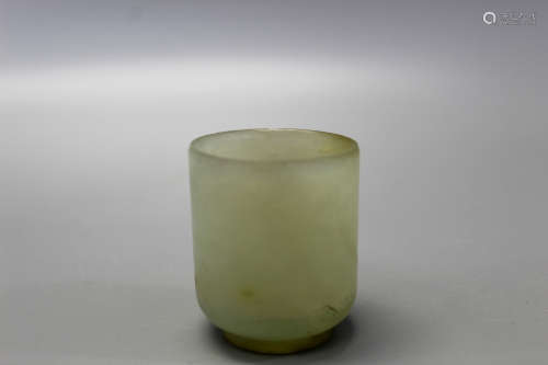 A Chinese jade cup