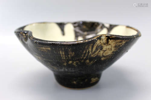 A japanese pottery bowl.