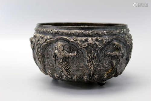 Siamese antique silve bowl