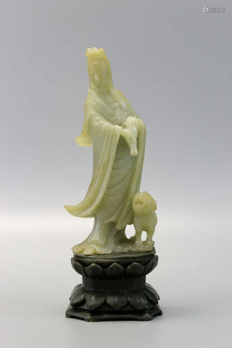 Chinese carved soapstone guanyin