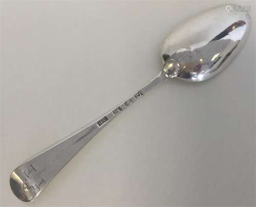 A good Georgian silver bottom marked spoon. London