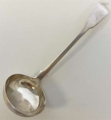 A Scottish fiddle pattern sauce ladle. Edinburgh.