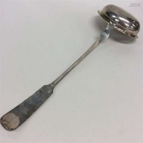 A good quality German silver punch ladle with cres